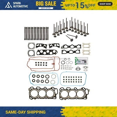 Head Gasket Set Intake Exhaust Valves Fit 09 Honda Pilot Odyssey 3.5 - Image 1 of 4