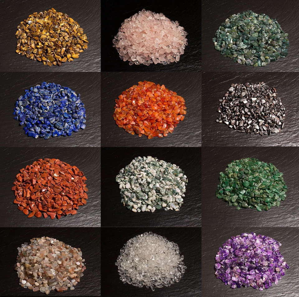 Trommelsteine XXS Micro Mini Chips Ladesteine Entladestein Dekostein Minichips - Bild 1 von 1