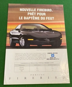 PONTIAC Firebird Werbeanleitung - 1993 - Bild 1 von 2