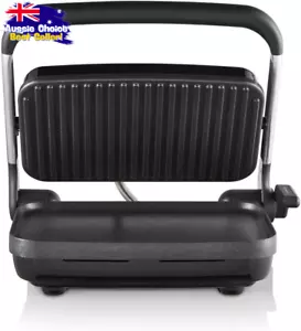 Café Style 2-Slice Sandwich Press & Maker – AnyHeight Control, Non-Stick, Silver - Picture 1 of 12