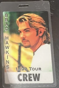 BRAD HAWKINS 1998 Laminated Backstage Pass - Picture 1 of 1