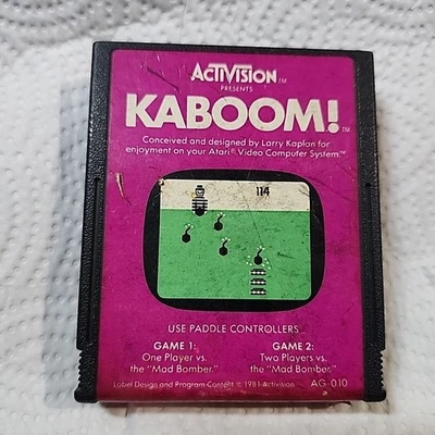 Kaboom! Atari 2600 Activision Cartridge Arcade Video Game Vintage 1981 - Image 1 of 3