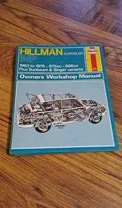 HAYNES 022 WORKSHOP MANUAL HILLMAN IMP + SUNBEAM & SINGER 1963 -1976 875cc 998cc - Picture 1 of 4