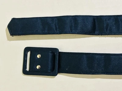 Cinturón deslizable trinquete ligero azul marino vintage talla 28"-33" longitud total 37" Foto 1 de 3