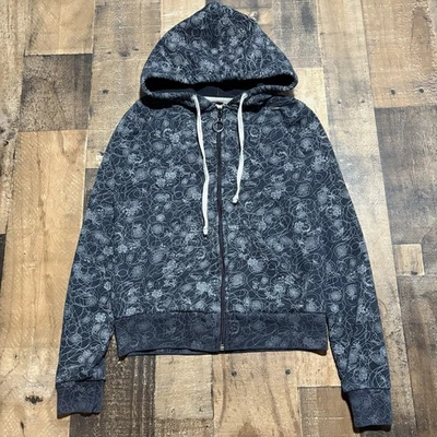 Sudadera con Capucha Vintage Stussy Girls AOP Grunge Patinador Cremallera Completa Mujer’s Extra Pequeña Y2K Foto 1 de 4