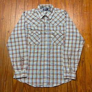 Vintage Levis Hemd Herren Größe L Tapered Button Up Western Pearl Snap 80er - Bild 1 von 8