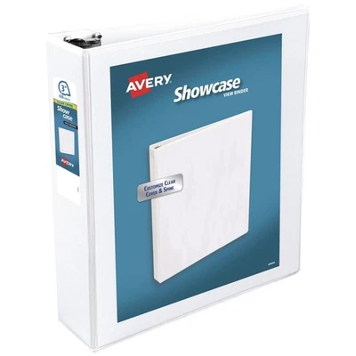 Avery 19751 3 in. cap. Showcase Economy View Binders with Slant Rings - WT New - Image 1 of 4