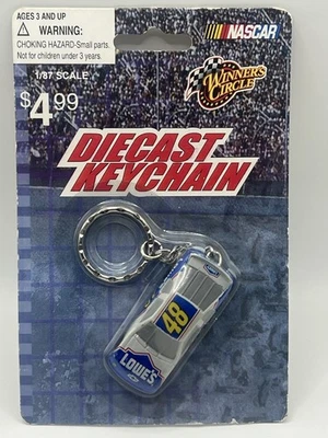 JIMMIE JOHNSON # 48 LOWE'S 1:87 SCALE DIECAST KEYCHAIN ! Factory Sealed - Image 1 of 4