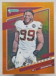 2021 Panini Donruss Photo Variation /99 Chase Young #9 - Picture 1 of 3