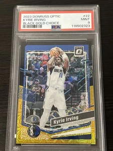 2023 Donruss Optic Kyrie Irving Black Gold Choice /8 PSA 9 - Bild 1 von 2