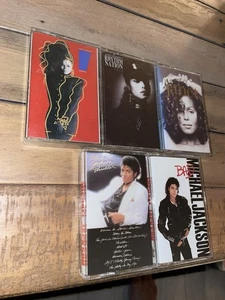 Michael Jackson 5 cassette LOT Thriller Bad Janet Control Rhythm Nation self - Picture 1 of 3