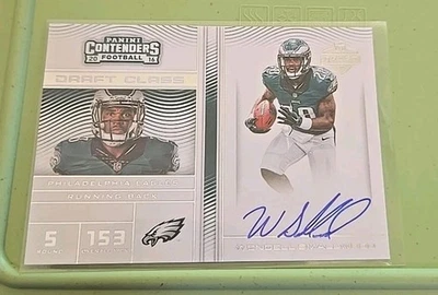 2016 Contenders NFL Draft Wendell Smallwood on card autograph auto EAGLES  - Image 1 of 2