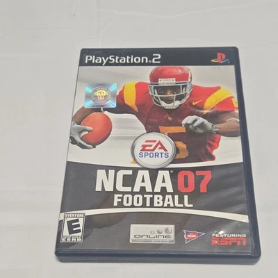 NCAA Football 07 (Sony PlayStation 2, PS2, 2006) Complete CIB EA Sports Untested - Image 1 of 4