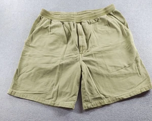 Orvis Men's Jean Shorts Green Sz XL Pull On Elastic Waist Cotton High 34x9 Denim - Picture 1 of 7