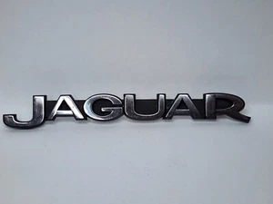 Vintage 6" JAGUAR Plástico Cromo Escritura Insignia Emblema Coche Auto Pieza - Imagen 1 de 7