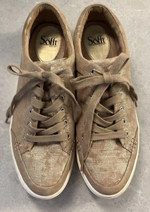 Zapatos Sofft Para Mujer Talla 11 Zapatilla Sanders Cuero Metálico Informal Comodidad - Imagen 1 de 10
