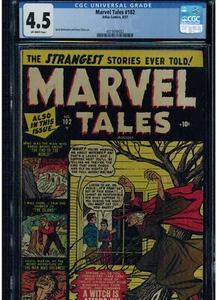 MARVEL TALES #102 CGC 4.5 1951 ATLAS FUMETTI GENE COLAN GOLDEN AGE OFF PAGINA BIANCA - Foto 1 di 3