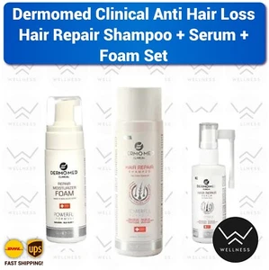 Dermomed Clinical Anti Hair Loss Hair Repair Shampoo+ Serum+foam Set - Picture 1 of 2