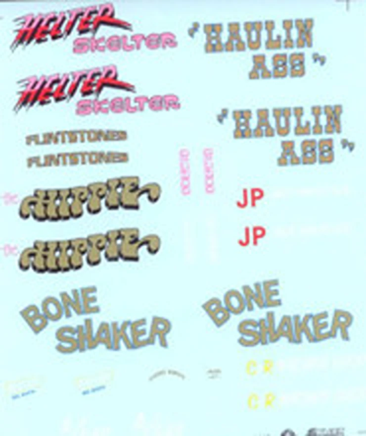 Slixx 8018 Gasser Mini Sheet #4 1/24 1/25 waterslide decal - Image 1 of 1