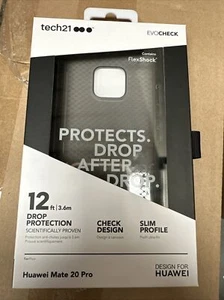 Funda de gel delgada Tech21 EvoCheck Huawei Mate 20 Pro Evo Check serie - ahumada/negra - Imagen 1 de 5