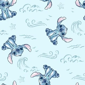 Stitch Sketch Wave Cotton Fabric - Picture 1 of 2