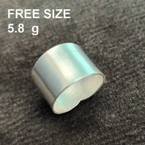 FINE SILVER RINGS 925 ADJUSTABLE FREE SIZE VINTAGE CRAFT 5 g PLAIN SIMPLE #011 - Picture 1 of 9
