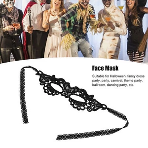 Hohlspitze Halb Gesichtsmaske Kostüm Augenmaske Halloween Tanzen Party Deko - Bild 1 von 12
