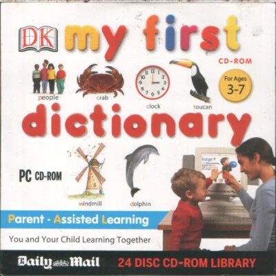 MY FIRST DICTIONARY – DK PC CD-ROM (2007) AGES 3-7 / PARENT ASSISTED LEARNING - Image 1 of 2