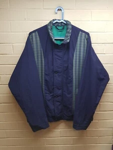 M&S Men's Check Multicoloured Navy Long Sleeve Jacket Size Small - Picture 1 of 8