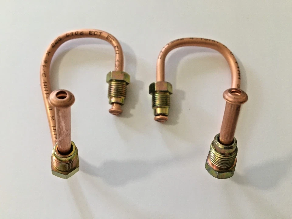 FRONT BRAKE PIPES FOR Audi A4 B6/A6/VW Passat 2000-2005 (COPPER) - Image 1 of 4