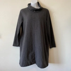 Vestido Pullover Gris Pure Jill Cuello Alto Manga Larga Mujer Grande - Imagen 1 de 8