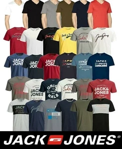 Mens Jack & Jones Branded Short Sleeve T Shirts Crew Neck Casual Tee Tops S-2XL - Picture 1 of 34