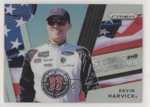 2018 Panini Prizm Stars and Stripes Silver Prizm Kevin Harvick #SS-3