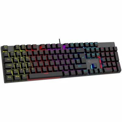 GeneralKeys Mechanische RGB-Gaming-Tastatur, buntes Licht, Anti-Ghosting, IP45 - Bild 1 von 4