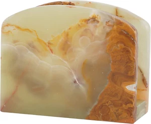 Radicaln Marble Napkin Holder Green Onyx 6.5" Inch Dining Table Handmade Napkins - Picture 1 of 12