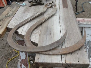 2 Pc. Very Large 24" Logging Hooks Or Whale Fishing Hooks MOBY DICK - Picture 1 of 4