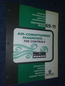 1969 CHRYSLER / PLYMOUTH / DODGE / AIR CONDITIONING CONTROLS SHOP MANUAL / ORIG. - Imagen 1 de 5