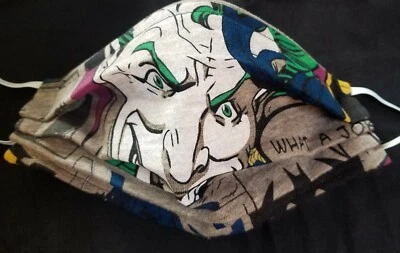 Joker Mask Batman Lightweight, Elastic ear Bands, Adult Sz, Lined - Image 1 of 4