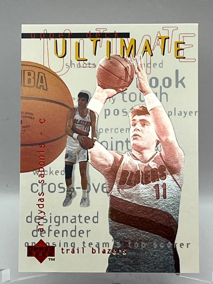 1997 Upper Deck Ultimate Insert Card #U20 Arvydas Sabonis Portland Trail Blazers - Image 1 of 2