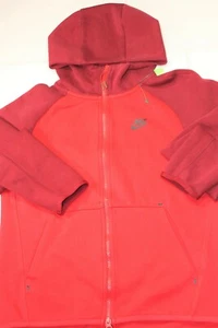 Sudadera con capucha cremallera completa para hombre Nike pequeña 20 x 24 S roja - Imagen 1 de 3