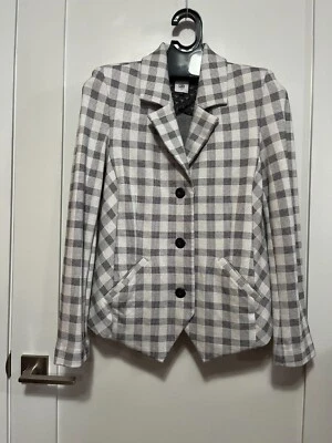 Cabi Valentina Jacket black/white check size 8 NWOT - Image 1 of 4