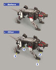 For BUMBLE BEE Studio Series Ravage GO Better Replacement Feet Upgrade Kit 
