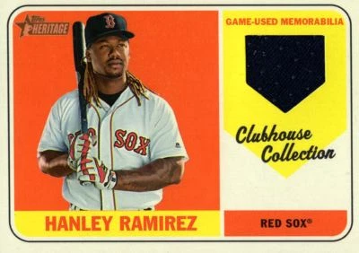 2018 Topps Heritage Clubhouse Collection Relics #CCRHR Hanley Ramirez - NM-MT - Image 1 of 2