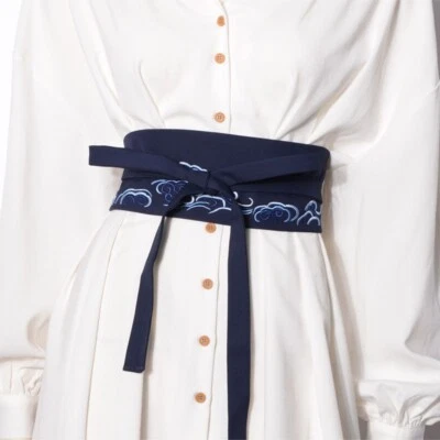 Mujer Estilo Chino Bordado Obi Cinturón Unisex Hanfu Cintura Sello Foto 1 de 4