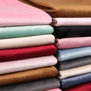 Velvet Fabric Thick Clothes Curtain Velour Cloth Pillow Sofa DIY 1 Meter New - Picture 1 of 27