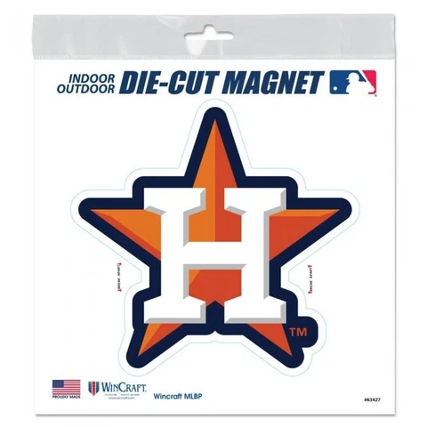HOUSTON ASTROS 6"X6" DIE-CUT MAGNET FOR INDOOR OR OUTDOOR HIGH QUALITY Cover