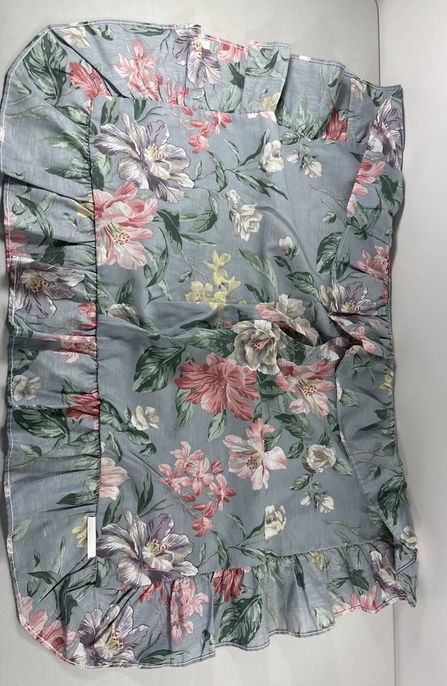 Funda de Almohada FLORAL De Colección Falsa Estándar Casa de Campo Granja Cama Decoración Foto 1 de 4