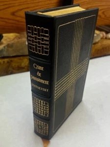 Crime & Punishment Dostoevsky Easton Press Collector's Edition Leather Bound HC - Foto 1 di 7