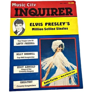RARE Music City Inquirer Elvis Vol 1 #2 Sunny David Roy Hall Publisher Nashville - Foto 1 di 6