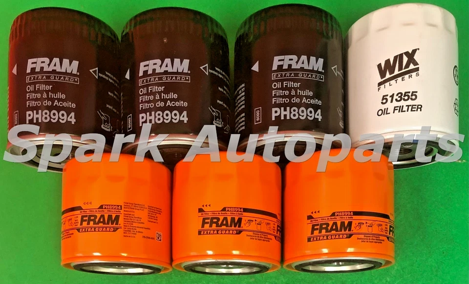 Lot of 7 Engine Oil Filter WIX 51355 FRAM PH8994 For AUDI, VOLKSWAGEN - Image 1 of 3